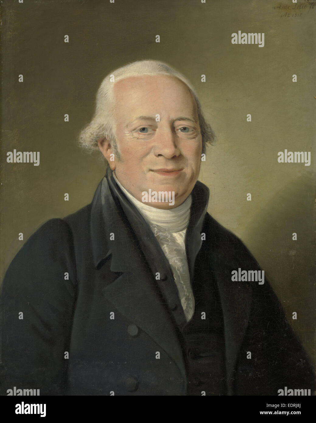 Portrait de Cornelis Sebille Roos, un marchand d'Art à Amsterdam et l'inspecteur de l'Konst-Gallery et la Huis ten Bosch Banque D'Images