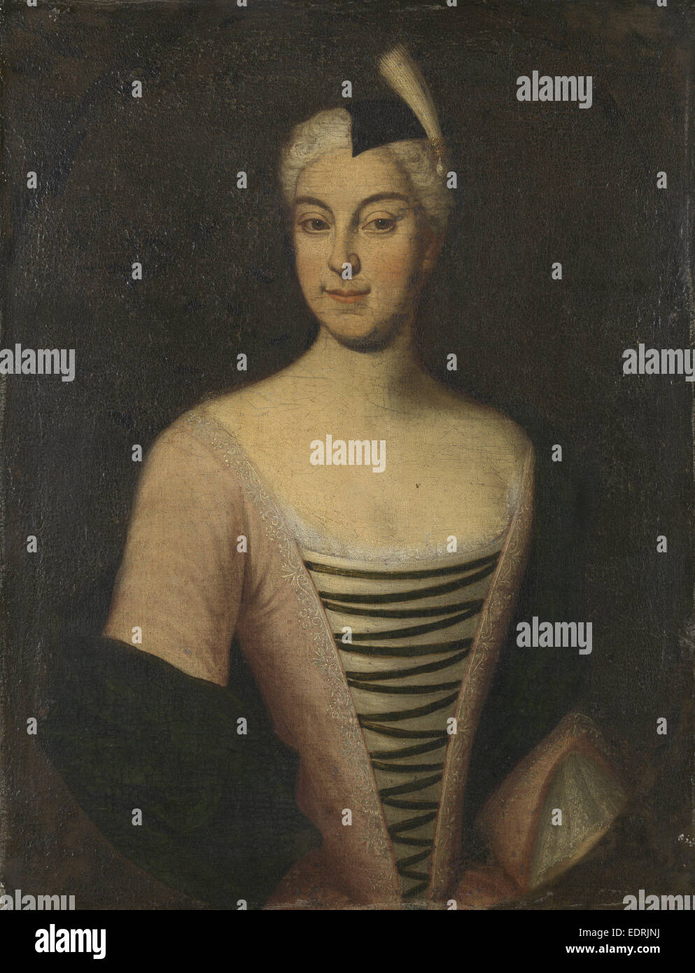 Portrait d'une femme, anonyme, c. 1740 Banque D'Images