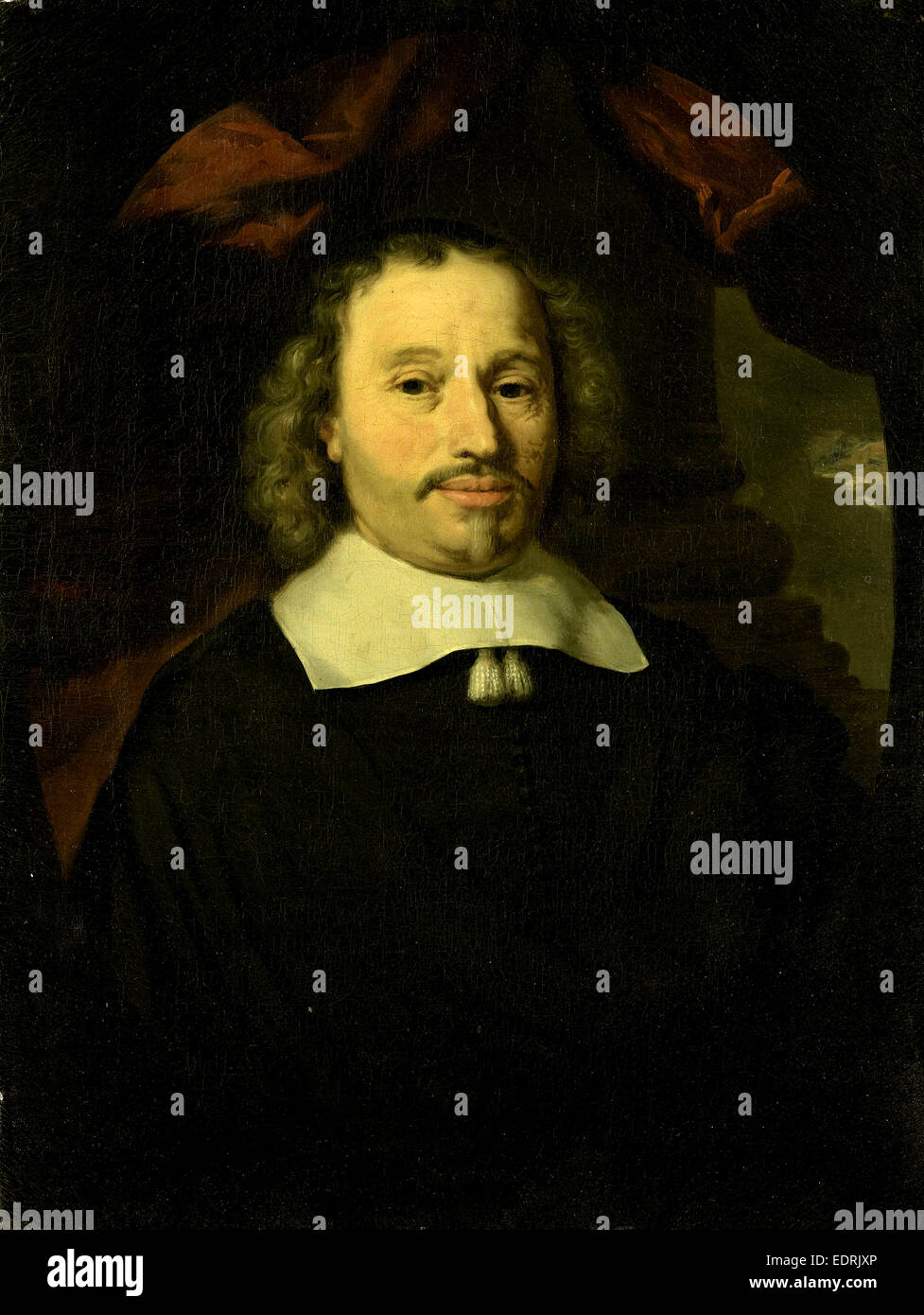 Portrait de Hendrick Wynands, épicerie à Amsterdam, Pays-Bas, copie après Nicolaes MAES, 1654 - 1700 Banque D'Images