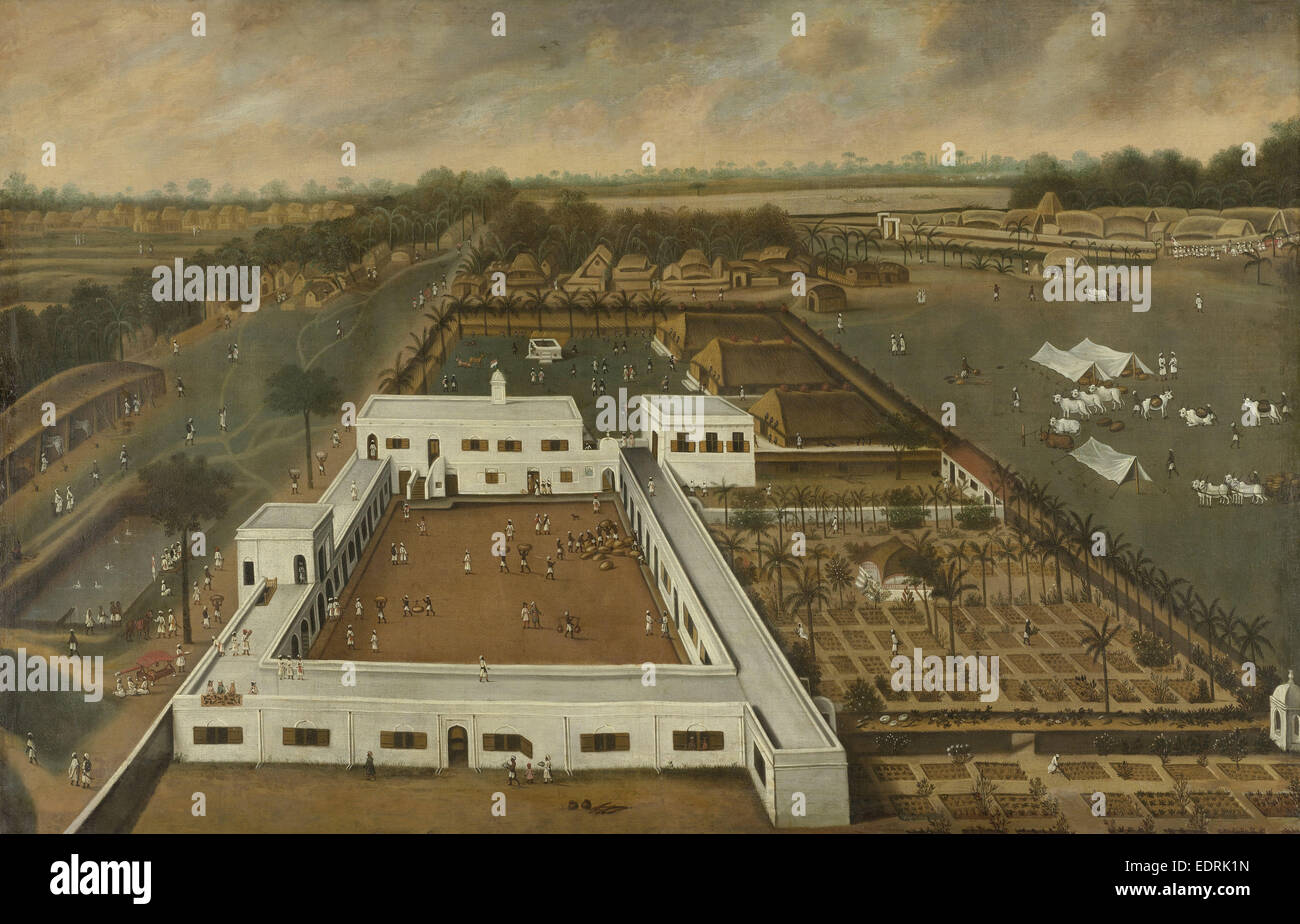 Plantation néerlandaise au Bengale, Hendrik van Schuylenburgh, 1665 Banque D'Images
