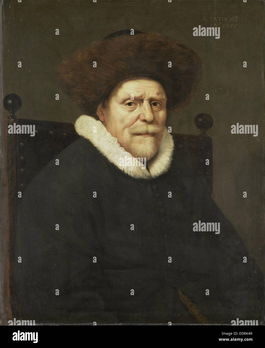 Portrait d'un homme, Anonyme, 1655 Banque D'Images
