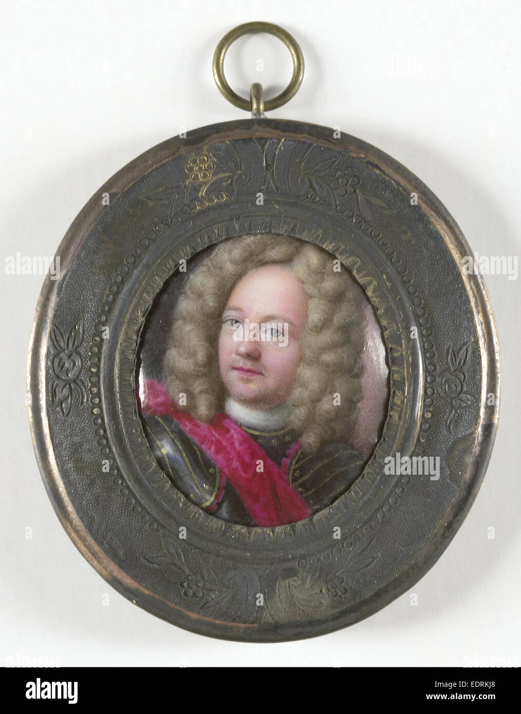 1650-1722, John Churchill, duc de Marlborough, attribué à Johann Friedrich Ardin, 1700 - 1725, miniature Portrait Banque D'Images