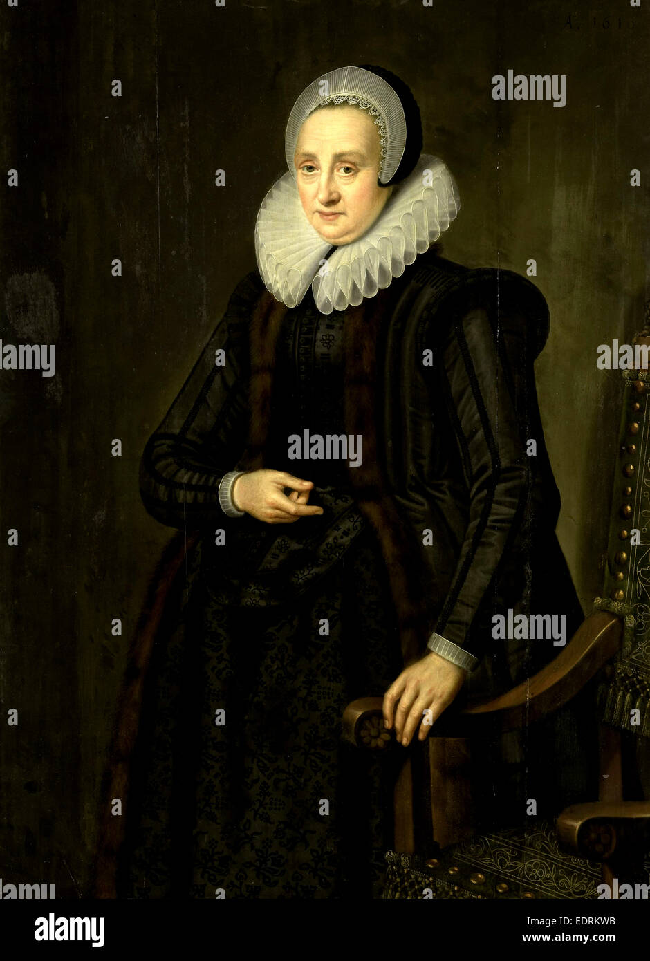 Portrait de Marguerite Cassier, Anonyme, 1616 Banque D'Images
