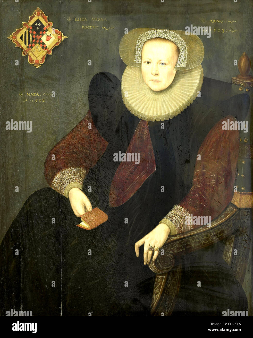 Portrait d'une femme, Anonyme, 1603 Banque D'Images