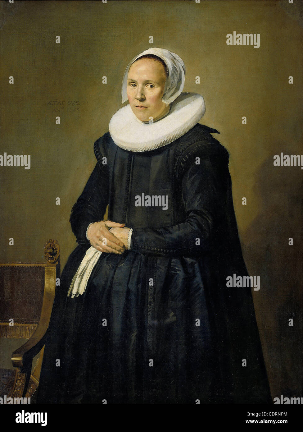 Portrait d'Feyntje van Steenkiste, Frans Hals, 1635 Banque D'Images