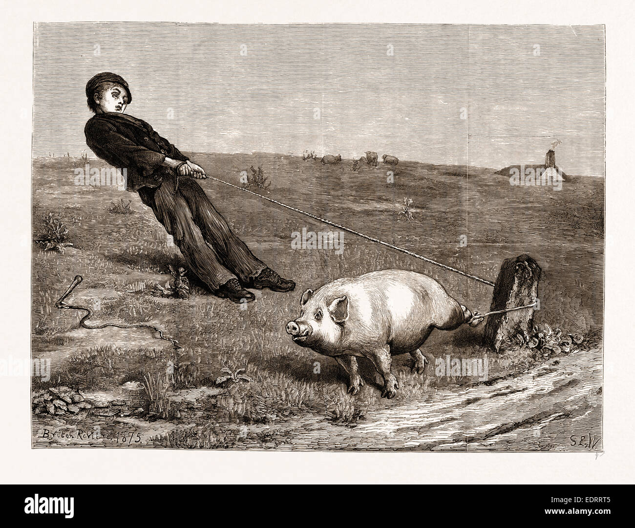 Un Double Sens A Partir De L œuvre Par Briton Riviere 1876 Photo Stock Alamy