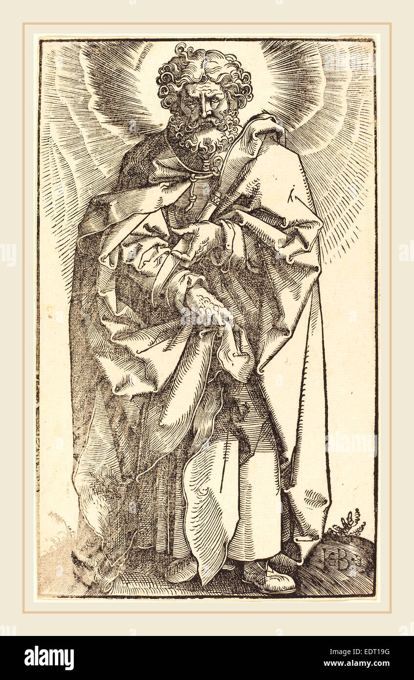 Hans Baldung Grien (allemand, 1484-1485-1545), Saint Barthélemy, 1519, gravure sur bois Banque D'Images