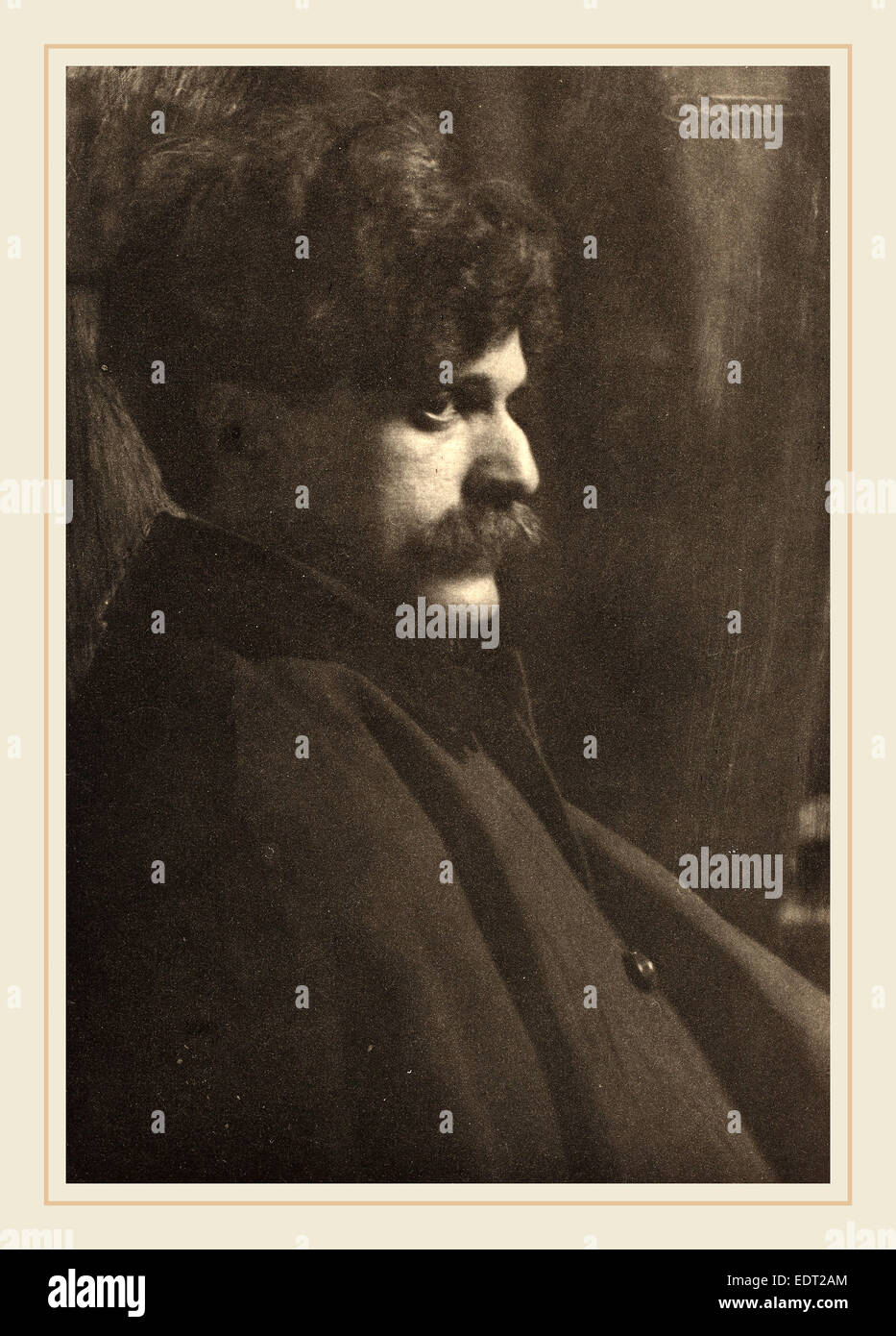 Frank Eugene, Alfred Stieglitz, allemand, 1865-1936, ch. 1901, photogravure Banque D'Images