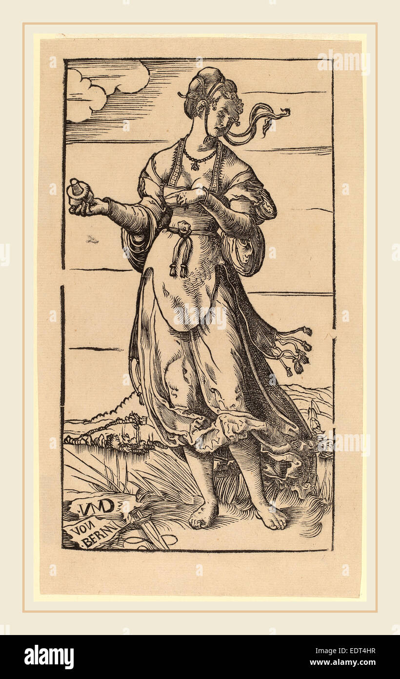 Niklaus Manuel I, La Vierge sage, Swiss, c. 1484-1530, 1518, gravure sur bois Banque D'Images