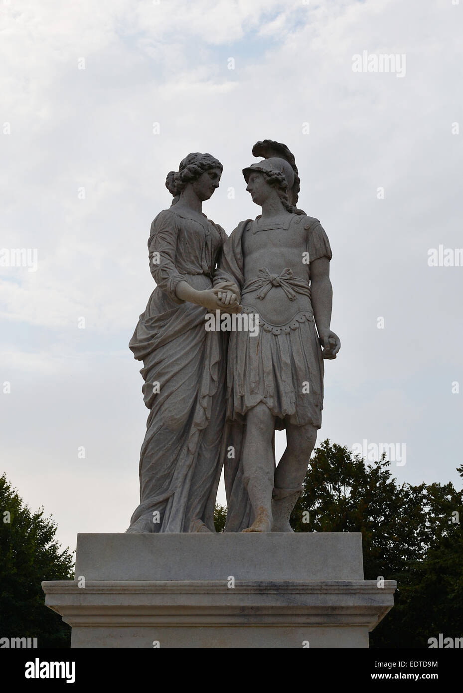 Statue en palais Schönbrunn Banque D'Images