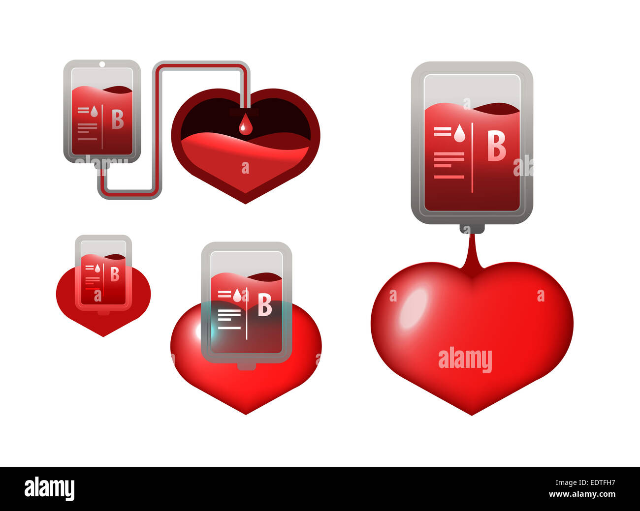 Donar, icônes de sang Banque D'Images