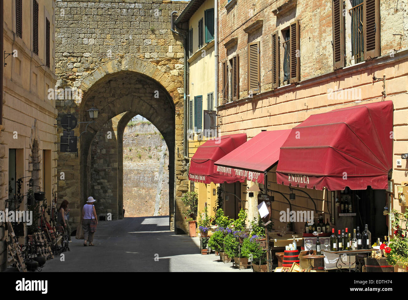 Italien, Städtchen Montepulciano in der Toskana,Italie, Montepulciano en Toscane, Italie, Toscane, Montepulciano, ville, municipalité, pictu Banque D'Images