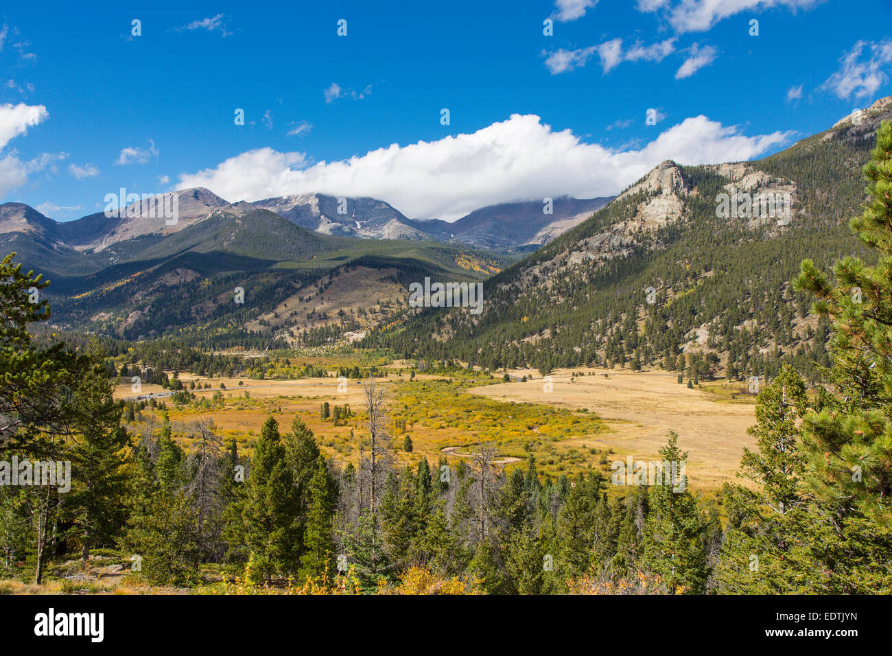 Fer à Cheval de l'ouest de la zone du parc Parc National des Montagnes Rocheuses au Colorado Banque D'Images