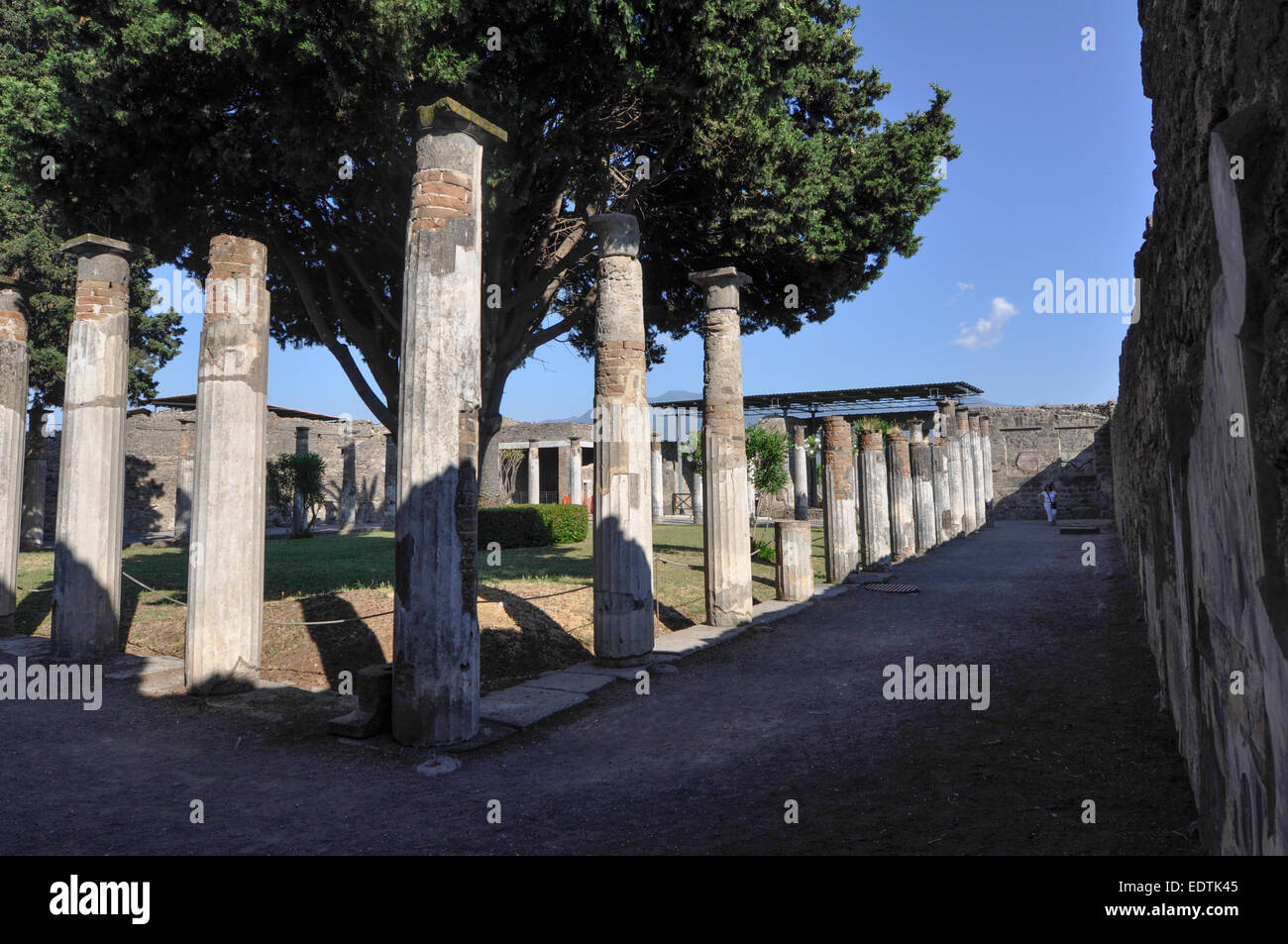 Les ruines de Pompéi, Naples, Italie Banque D'Images