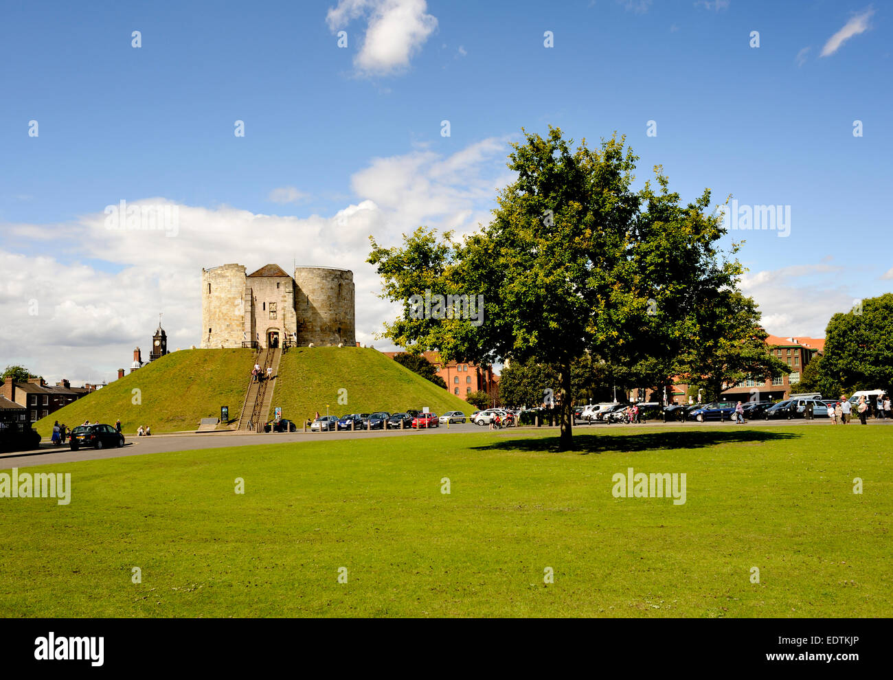 CLIFFORD'S TOWER YORK YORKSHIRE ANGLETERRE UK Banque D'Images