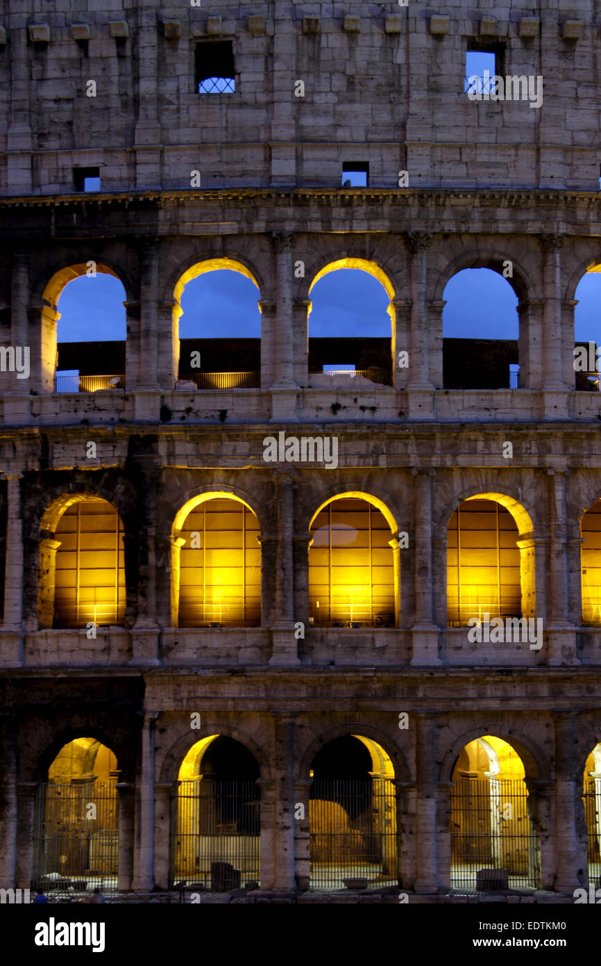 Italien, Rom, Kolosseum, Colosseo, Italie, Rome, Colisée, Colisée, Europe, Italie, Latium, Colosseo, amphithéâtre, ville, capitale, Banque D'Images