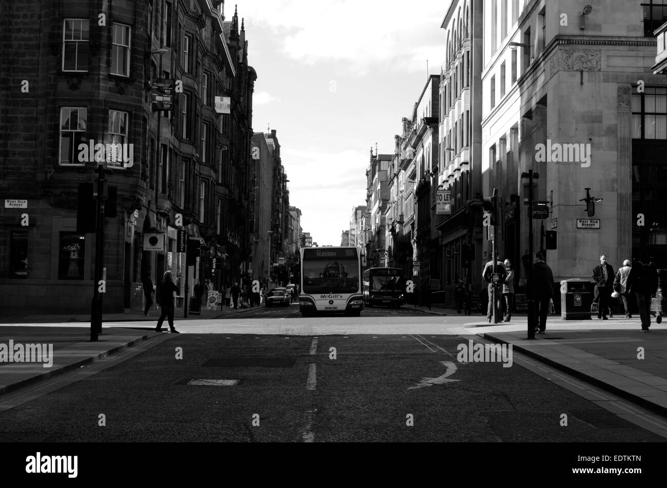 West George Street à West Nile Street à Glasgow, Ecosse Banque D'Images
