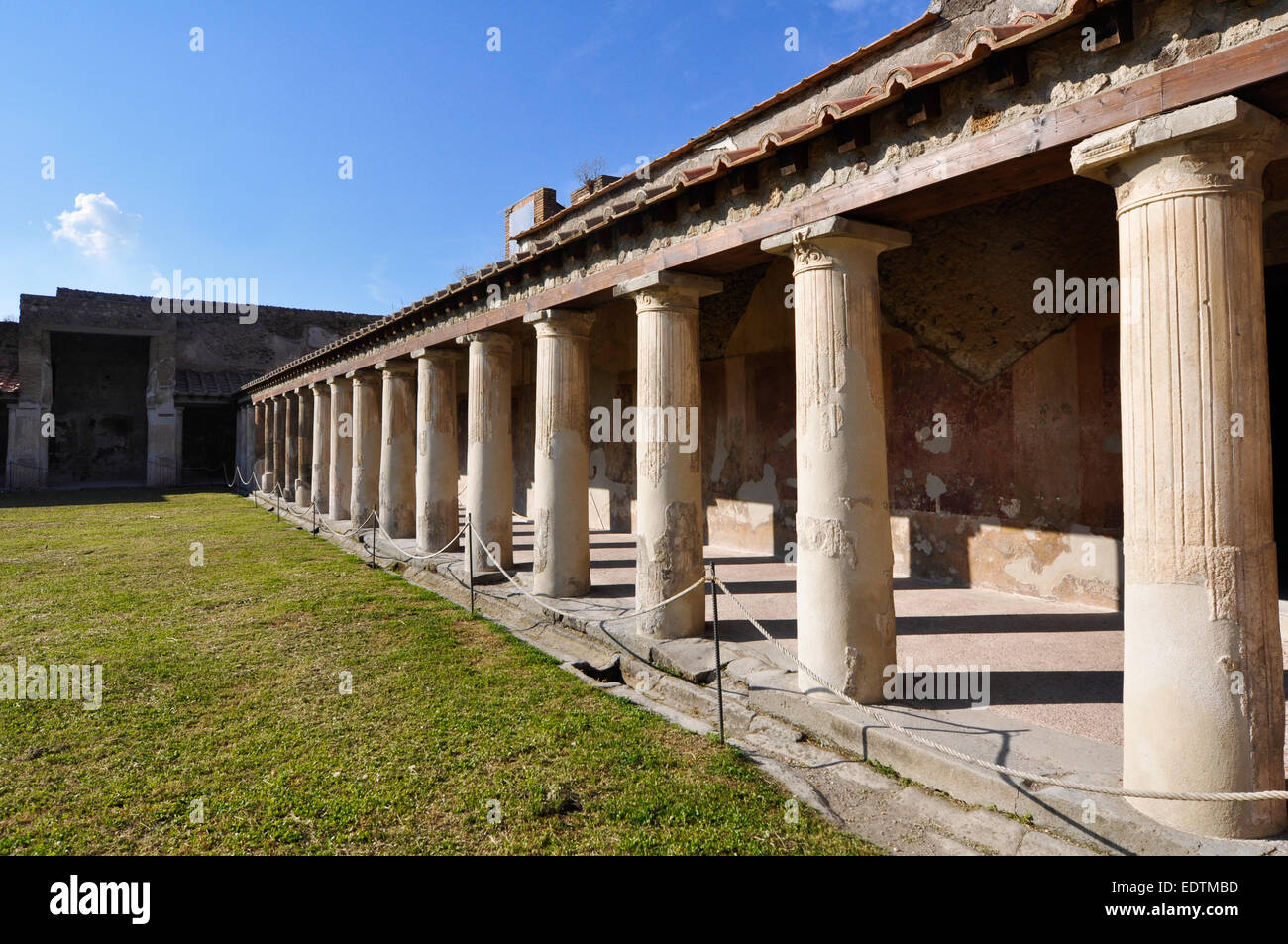Les ruines de Pompéi, Naples, Italie. Banque D'Images