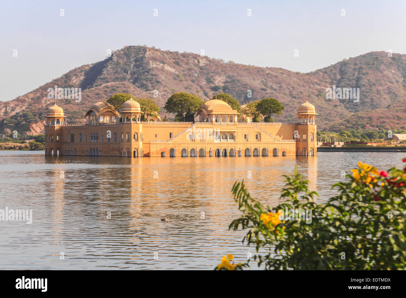 Jal Mahal à Jaipur, le Palais d'eau dans l'homme Sagar Lake, Rajasthan, Inde Banque D'Images