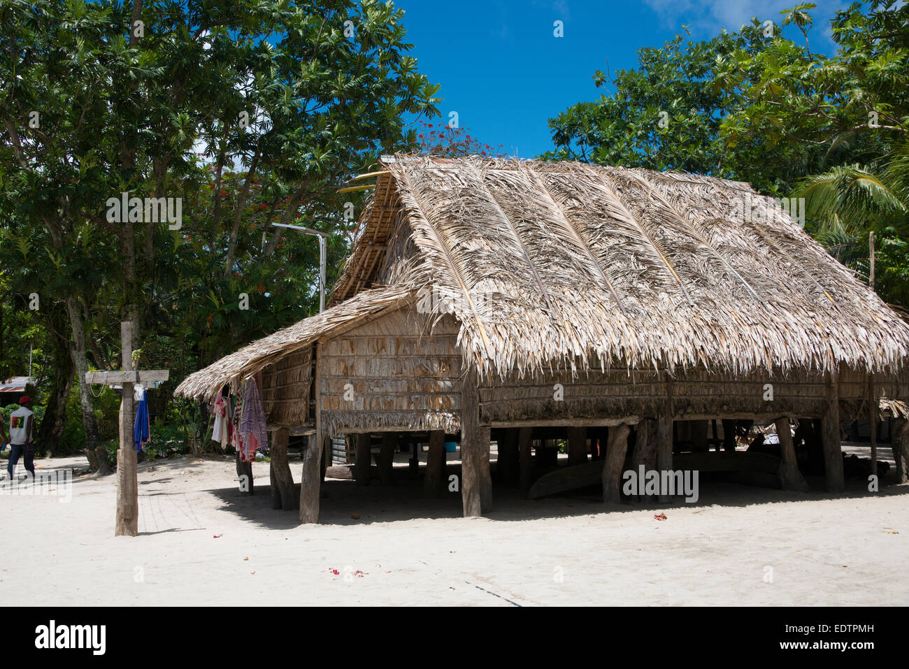 La Mélanésie, Makira-Ulawa Province, Îles Salomon, île de Owaraha ou Owa Raha (anciennement connu sous le nom de Santa Ana), village d'Gupun Banque D'Images
