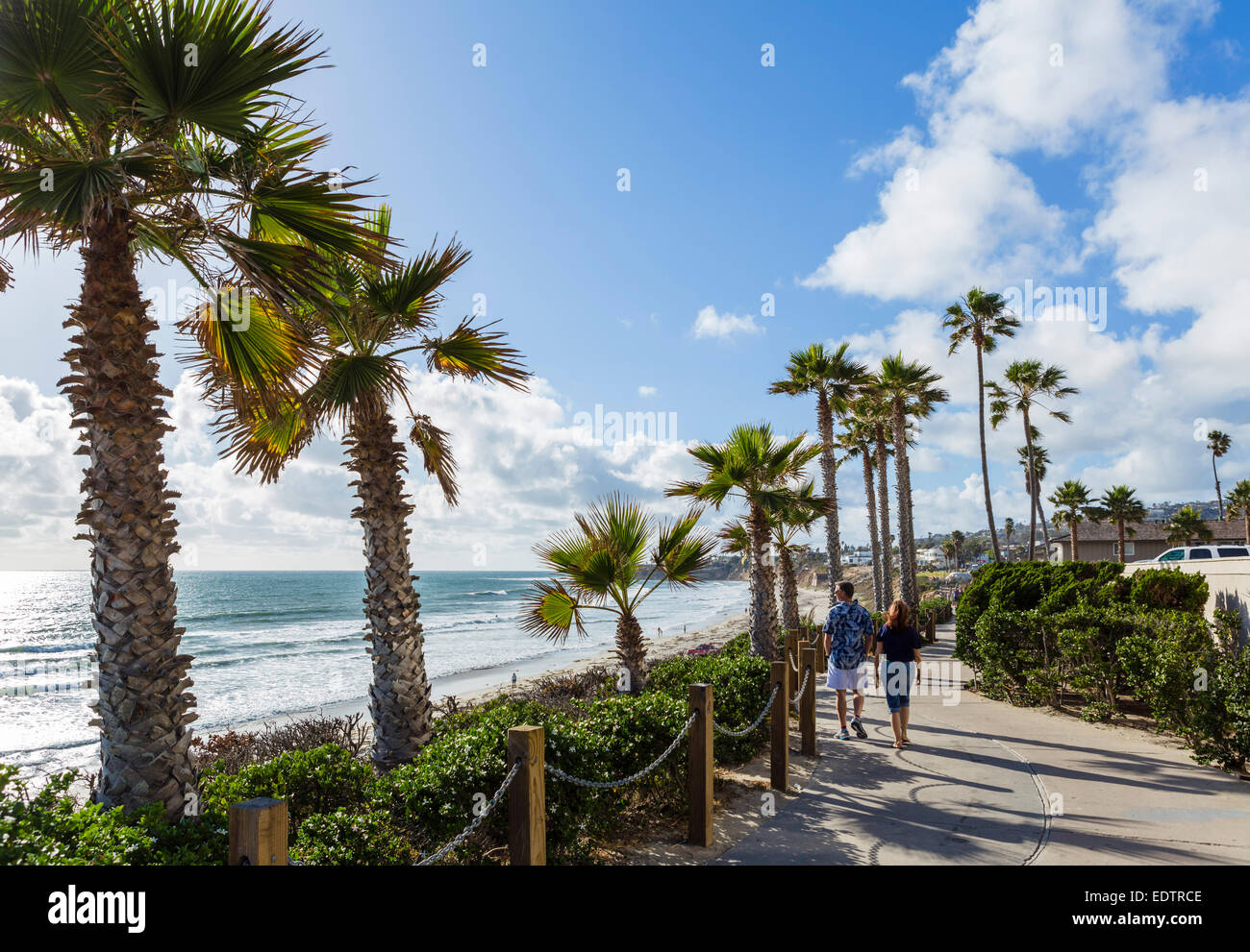 Ocean Front Walk, Mission Beach, San Diego, California, USA Banque D'Images