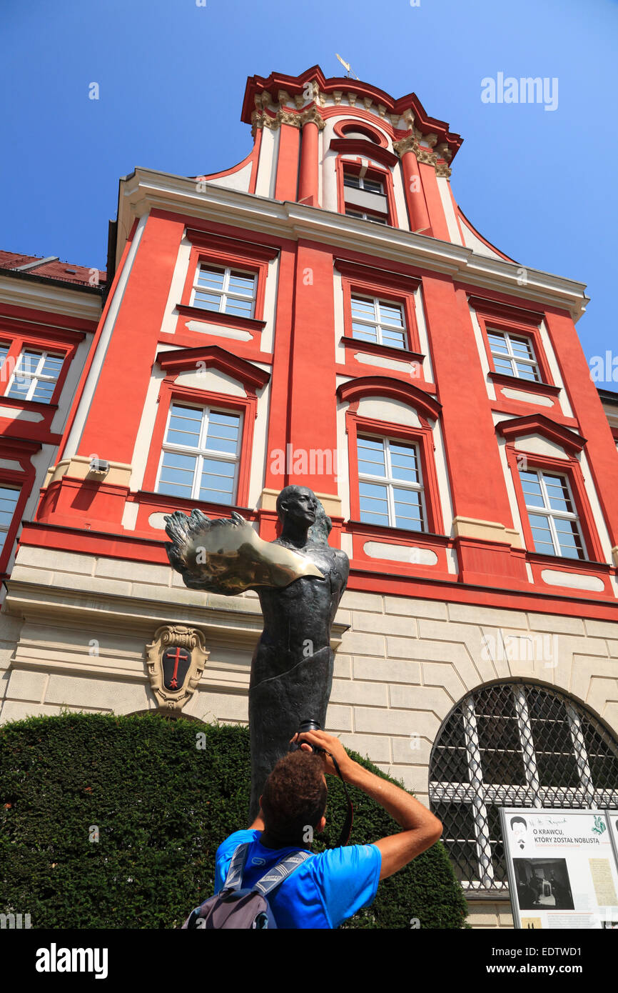 Bibliothek de l'Ossolineum, Wroclaw, la Basse Silésie, Pologne, Europe Banque D'Images