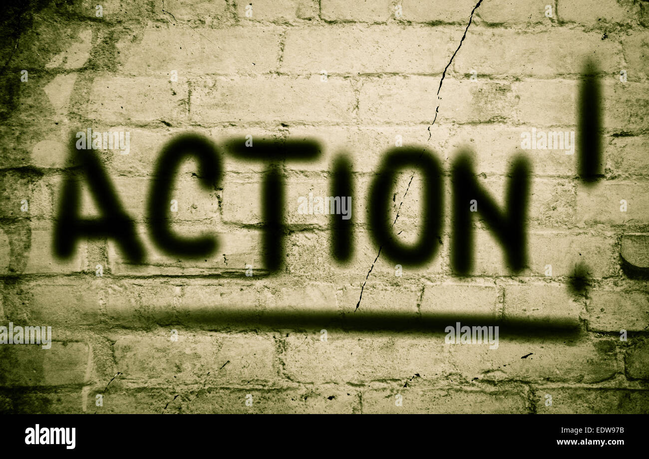 Action Concept Banque D'Images