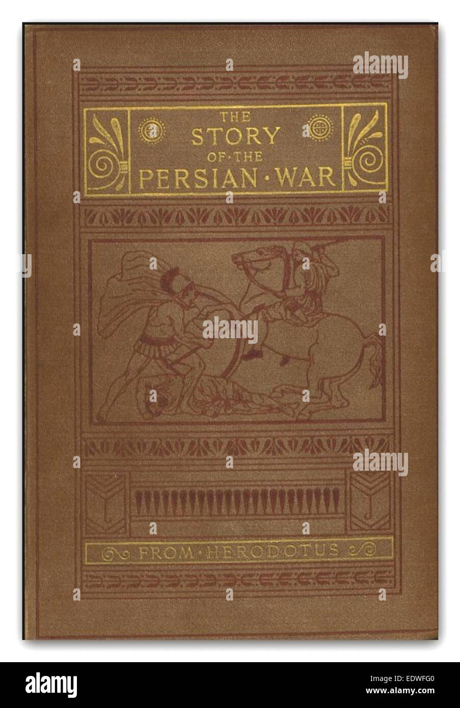 Une édition de 1885 de Hérodote 'L'histoire de la guerre de Perse', détaillant les événements clés et les figures des guerres gréco-persanes. Ce travail offre un aperçu historique du conflit ancien, de ses causes et de son impact durable sur la civilisation occidentale. Banque D'Images