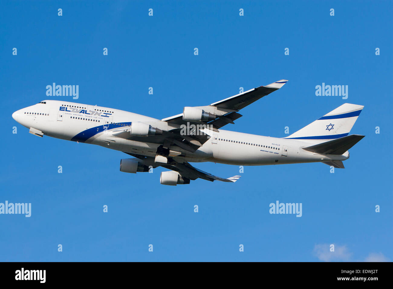 La compagnie aérienne israélienne El Al Banque D'Images