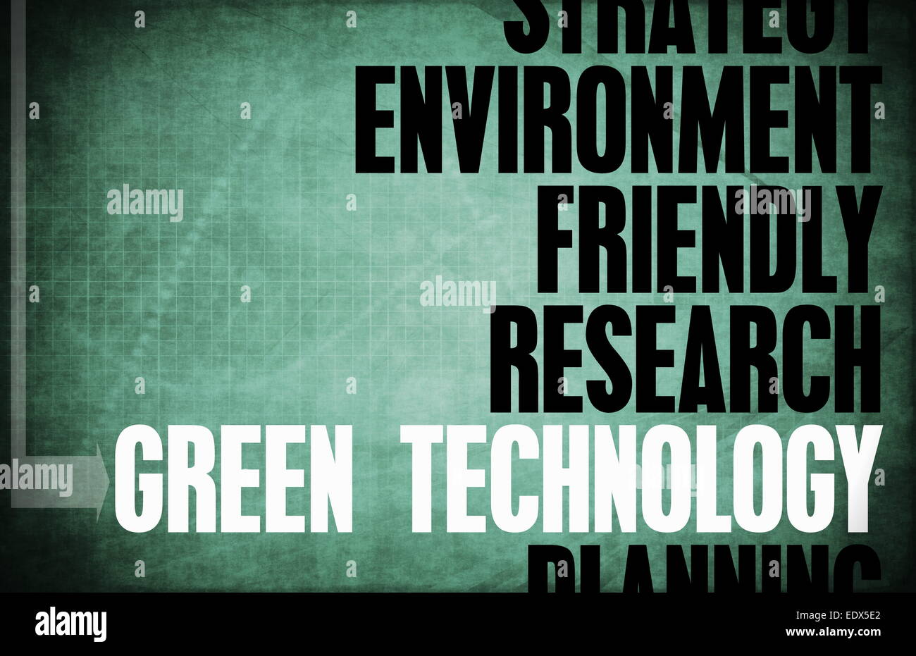 Principes de base de la technologie verte en tant que concept Banque D'Images