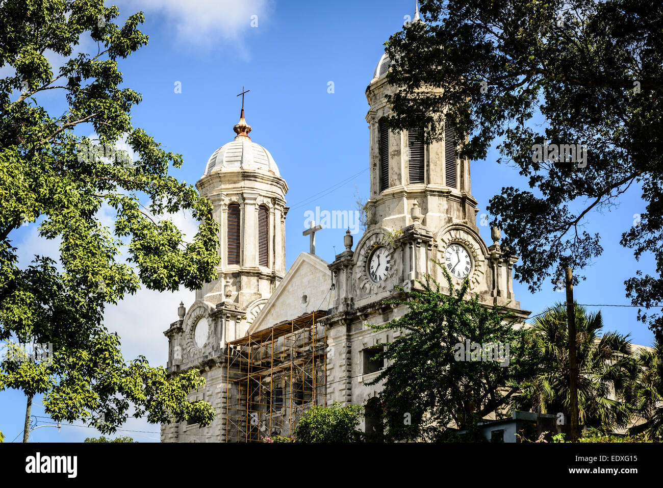 Cathédrale de Saint Jean Le Devine, St John's, Antigua Banque D'Images