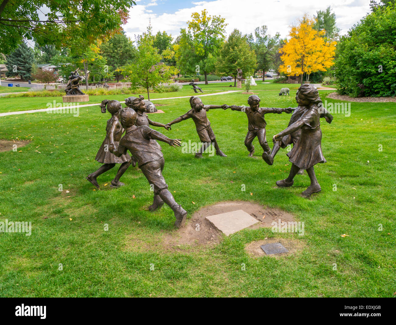 Benson Sculpture Garden home de Sculpture dans le parc montrent à Loveland au Colorado Banque D'Images