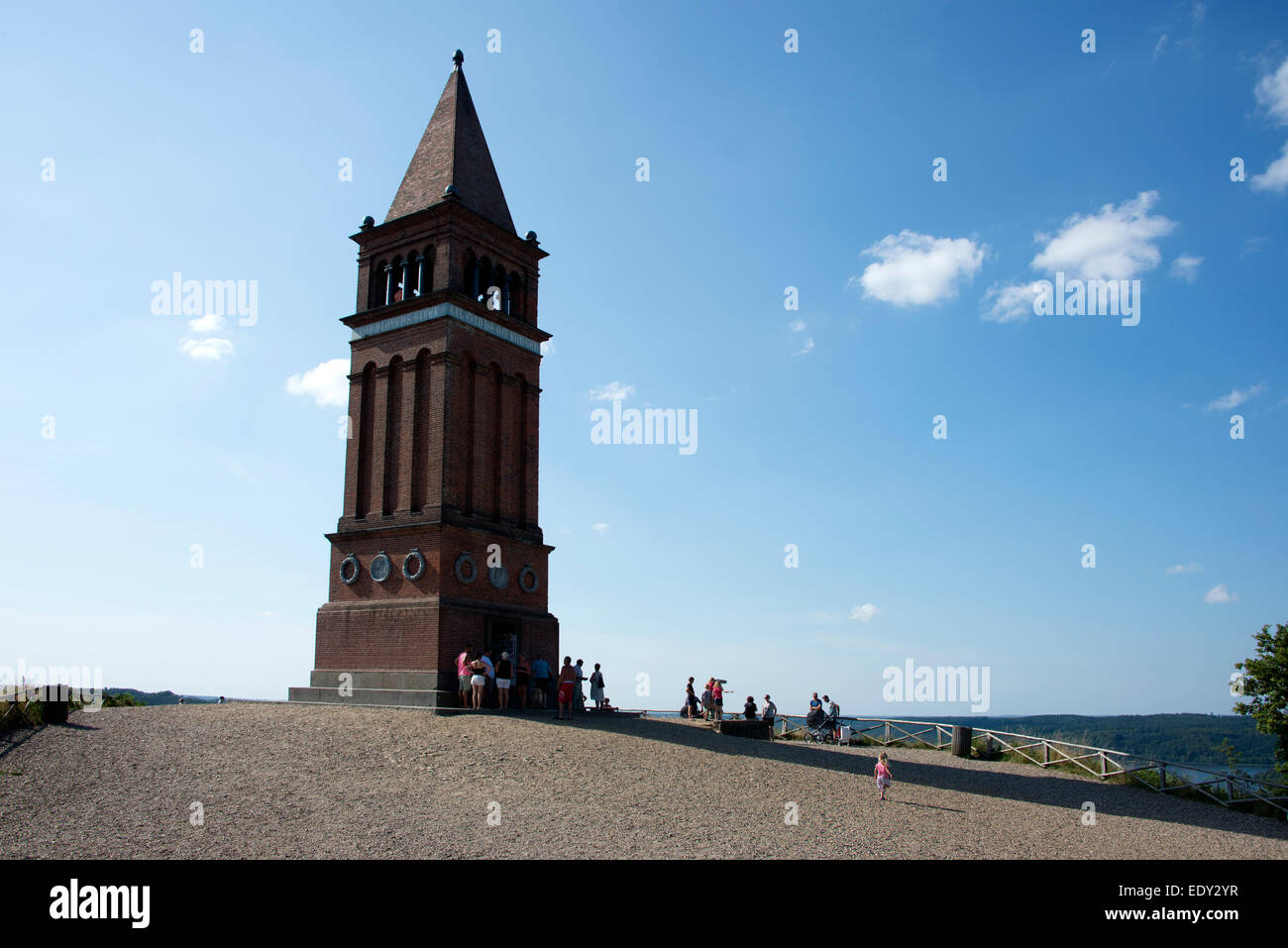 Himmelbjerget Tower sur la colline Himmelbjerget, ('la montagne du ciel' ou 'la montagne du ciel') situé entre la ville de Ry et la ville de Banque D'Images