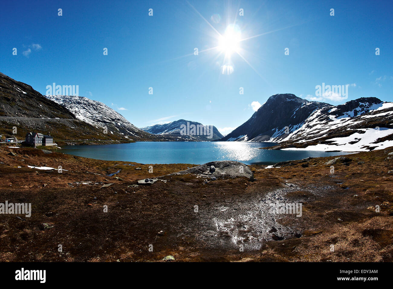 Djupvatnet panorama du lac près de Geiranger en Norvège Banque D'Images