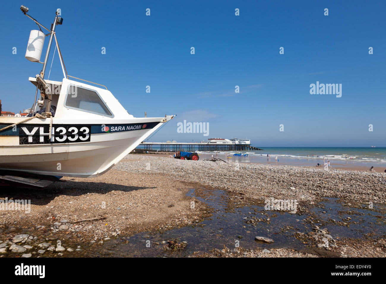 La plage de Cromer, Norfolk, Angleterre, Royaume-Uni Banque D'Images