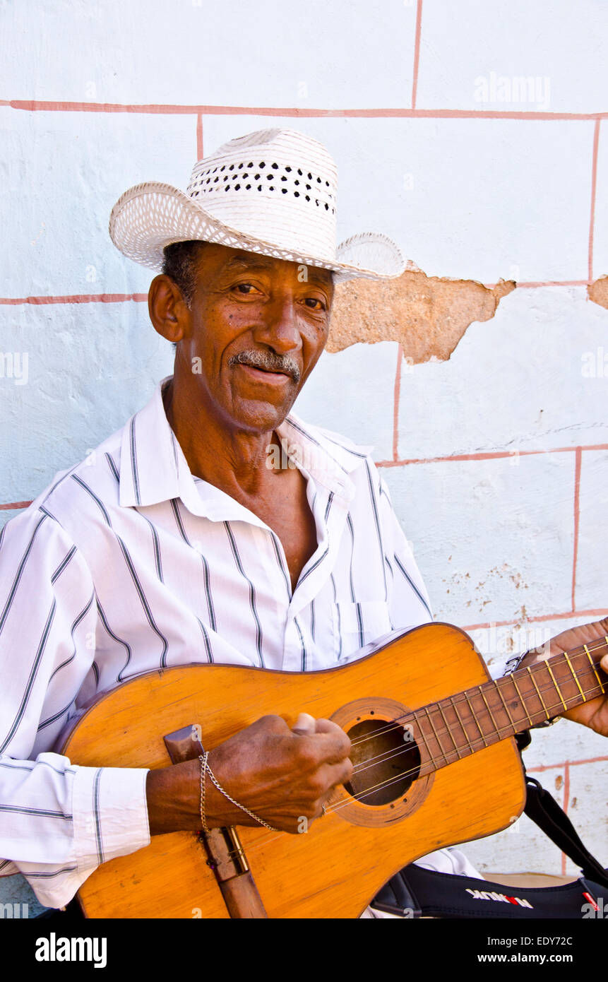 Cow-boy cubain à Trinidad, Cuba Banque D'Images