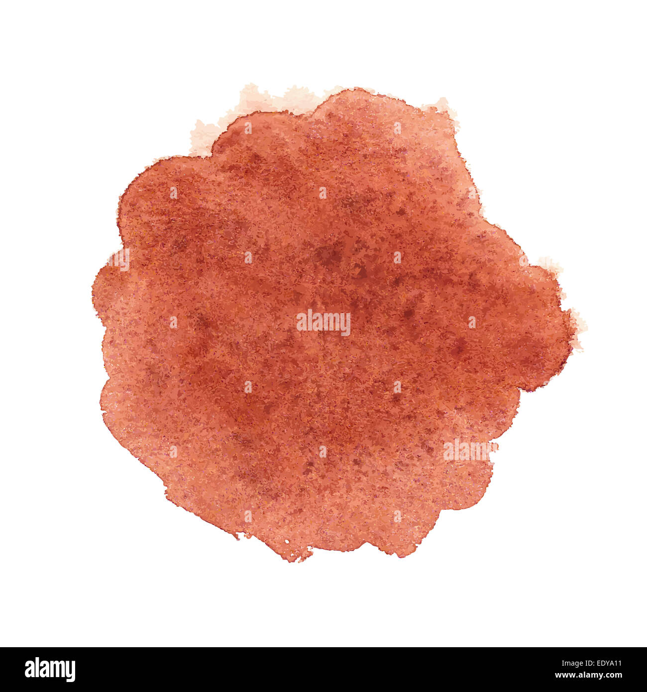 Brown spot aquarelle Banque D'Images