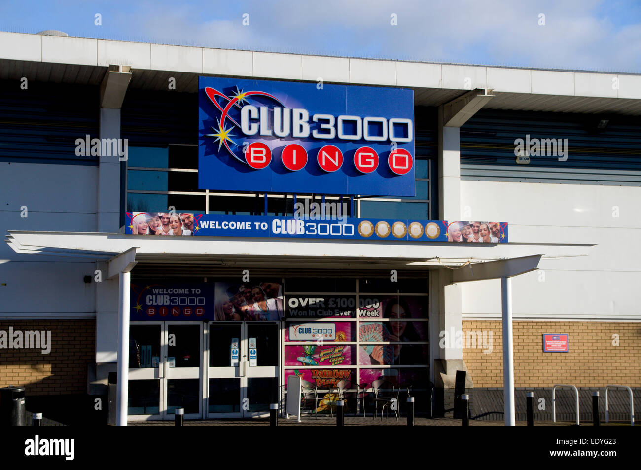 3000, salle de Bingo Club Gabalfa, Cardiff, Pays de Galles, Royaume-Uni. Banque D'Images