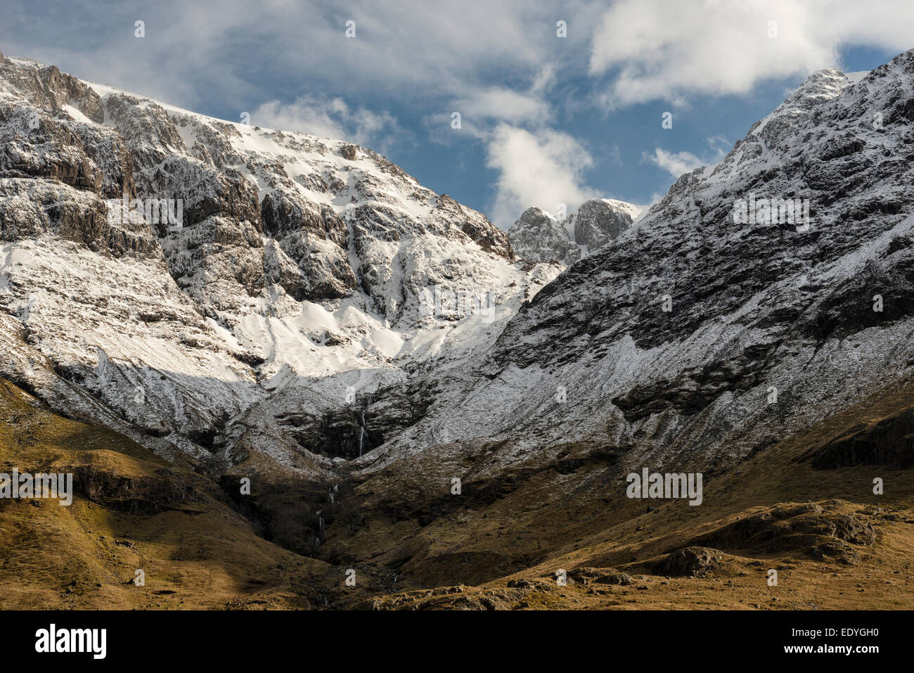 Coire nam Beitheach et Bidean Nam Bian Banque D'Images