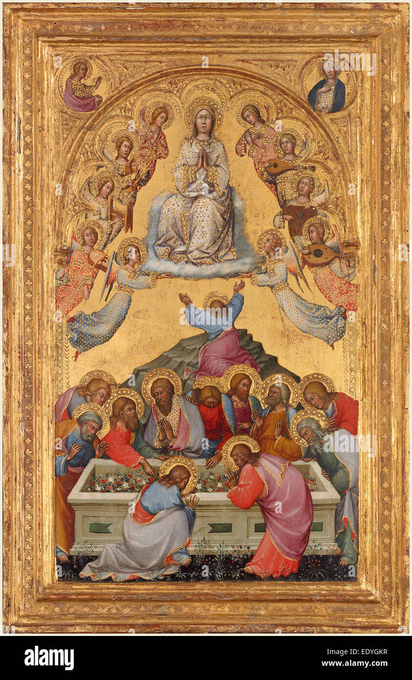 Paolo di Giovanni Fei, italien (1369-1411), dit l'Assomption de la Vierge, probablement l'c. 1385, tempera sur panneau Banque D'Images