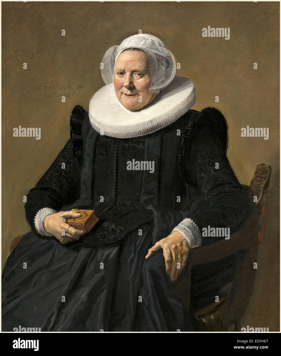 Frans Hals, le néerlandais (ch. 1582-1583-1666), Portrait d'une dame âgée, 1633, huile sur toile Banque D'Images
