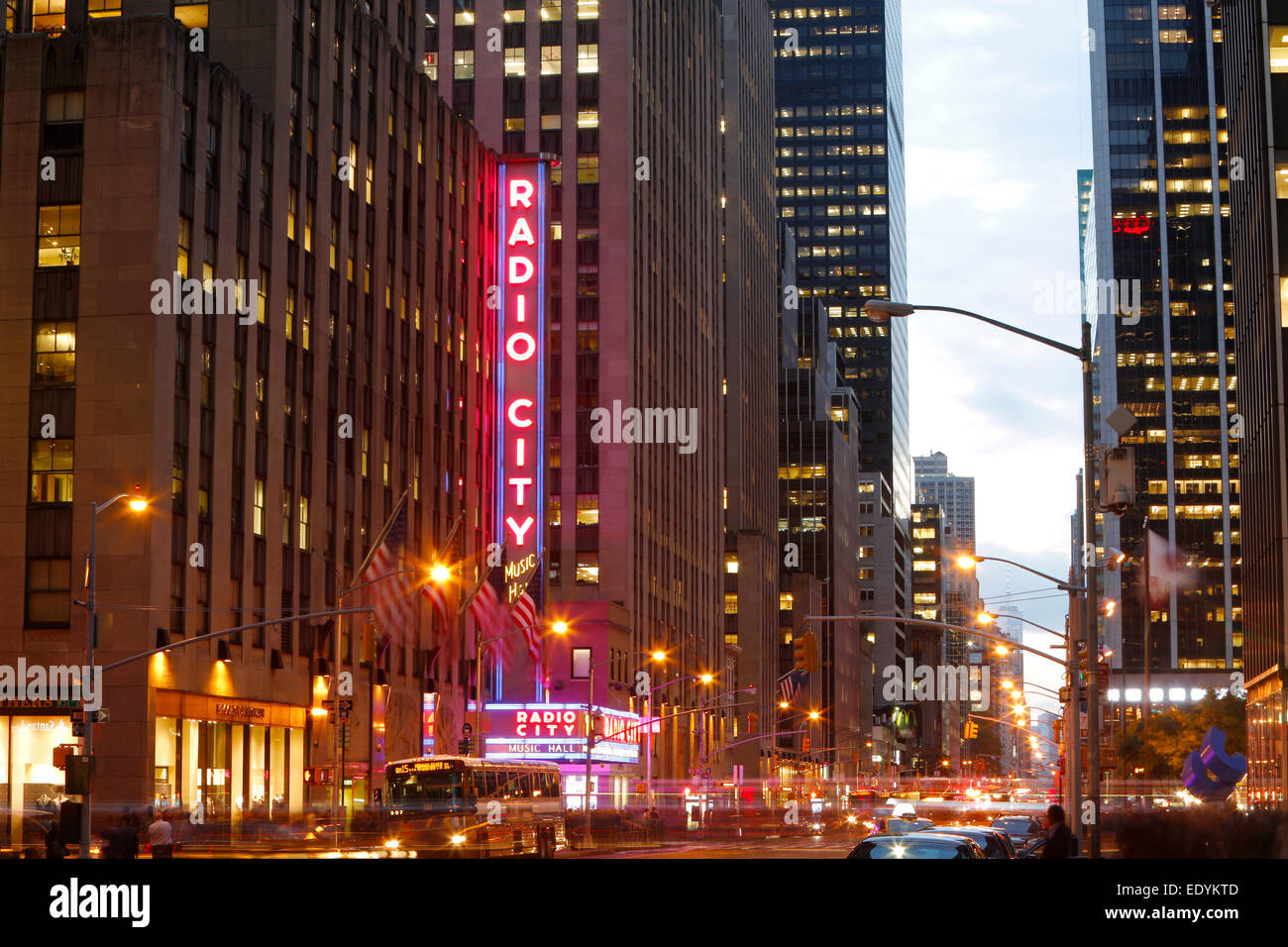 Radio City Music Hall, 1260 Avenue of the Americas, New York City, New York, United States Banque D'Images