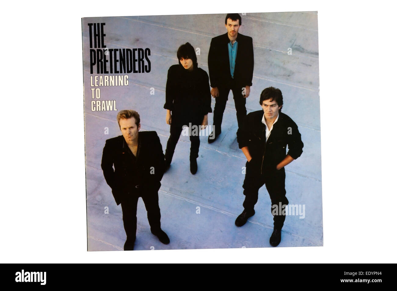 Apprendre à ramper était le troisième album de The Pretenders en 1984. Banque D'Images