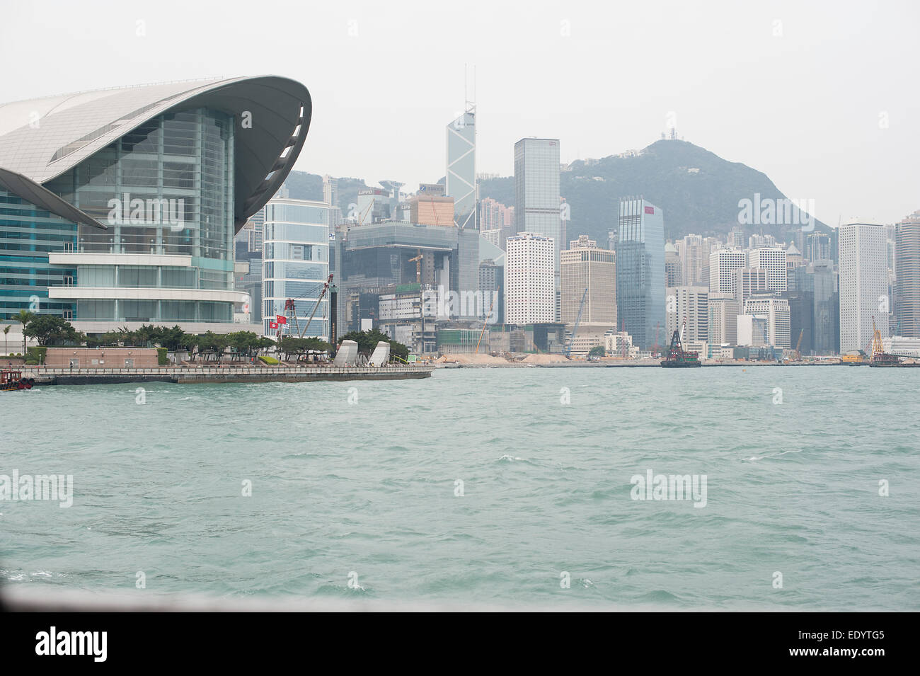 Le port de hong kong. crédit : lee ramsden / alamy Banque D'Images
