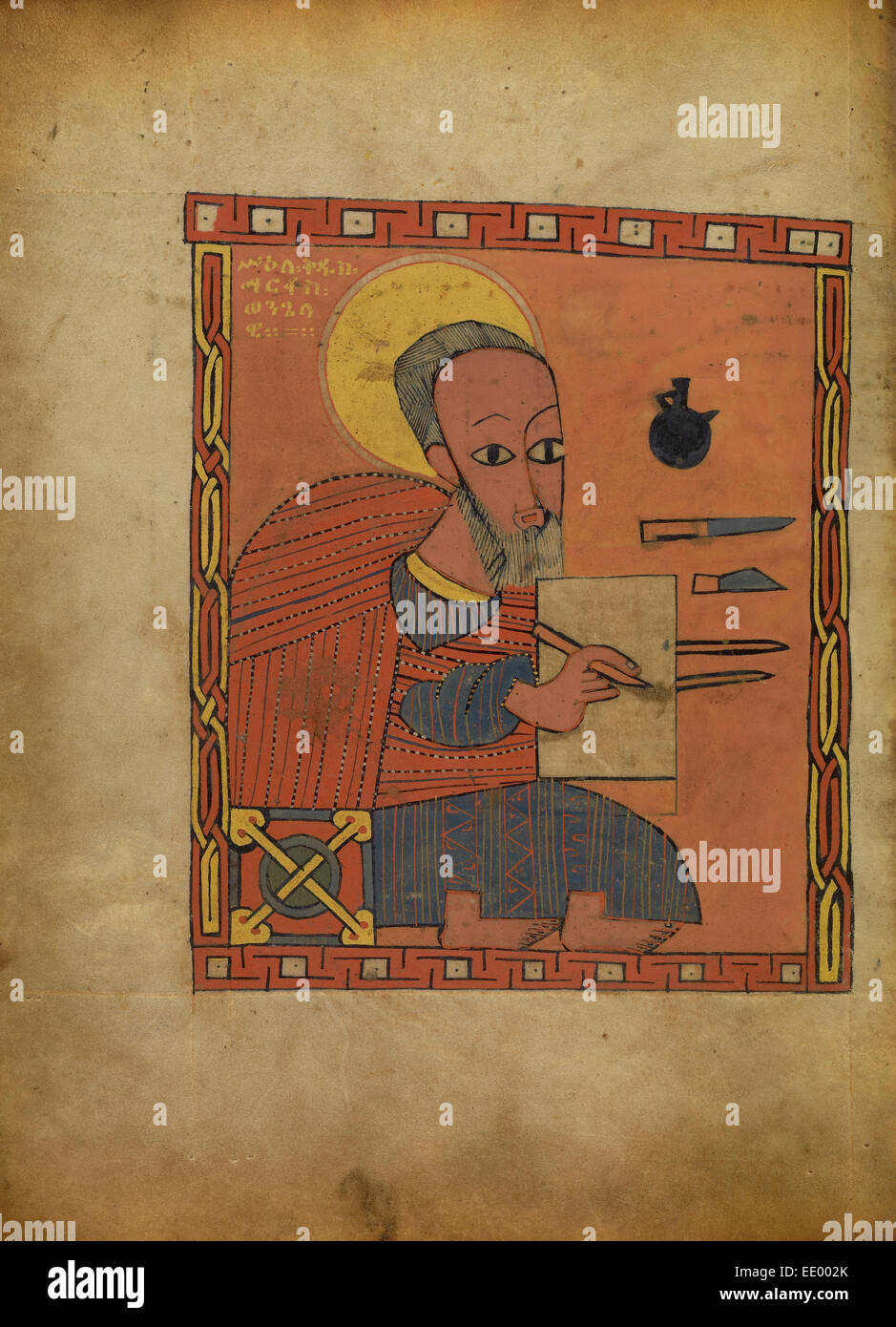 Saint Marc ; inconnu ; l'Ethiopie, Afrique ; environ 1480 - 1520 Tempera sur parchemin ; Banque D'Images