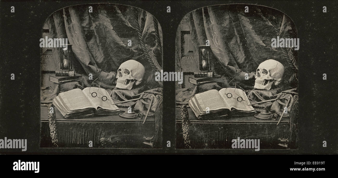 Les Sables du Temps ; Thomas Richard Williams, anglais, 1825 - 1871 ; 1850 - 1852 ; stéréogramme, daguerréotype Banque D'Images