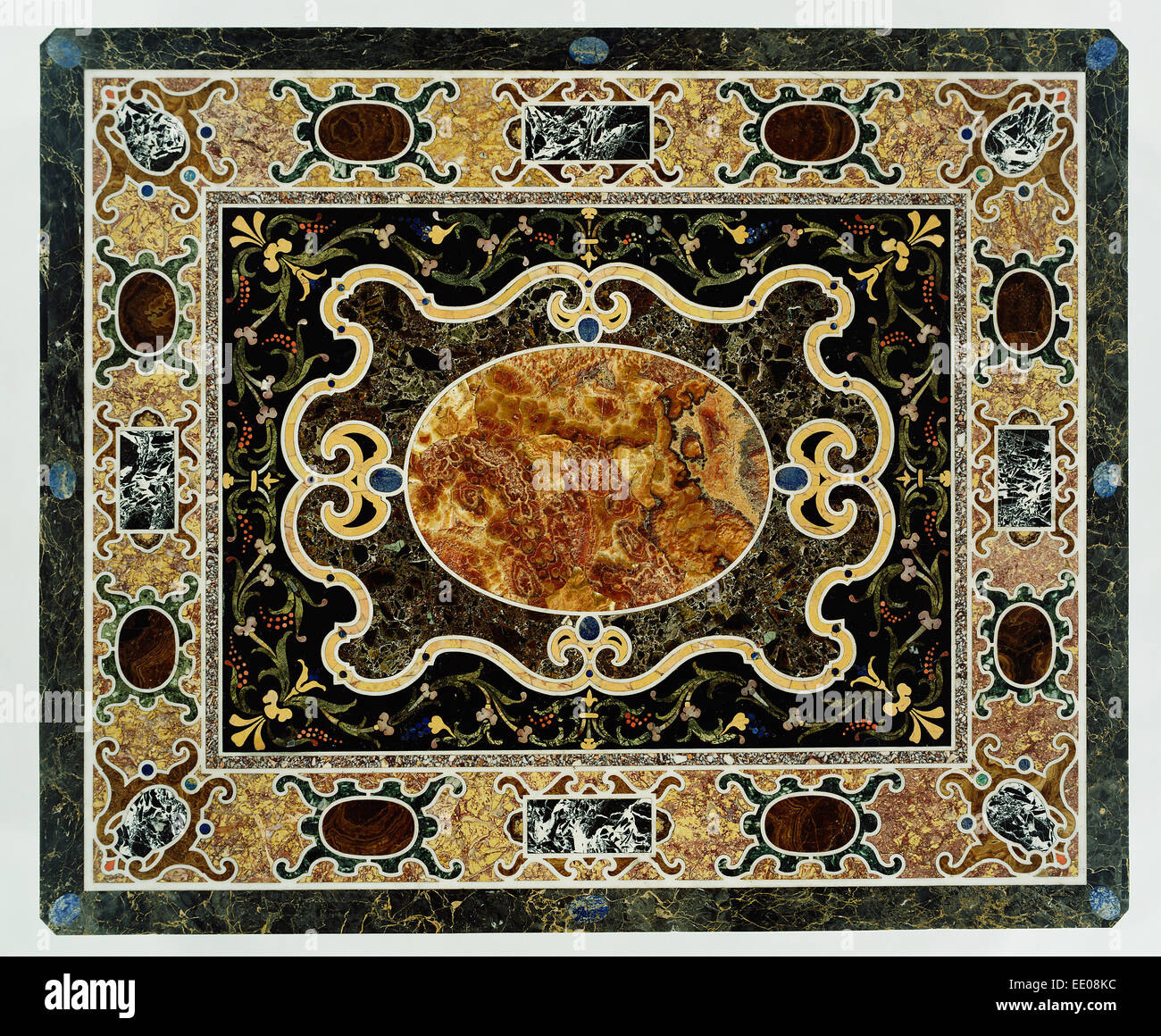Pietre Dure Table ; table ; Inconnu 1580 - 1600 ; 1825 ; base Pietre Dure et en commesso (MOSAIC) Banque D'Images