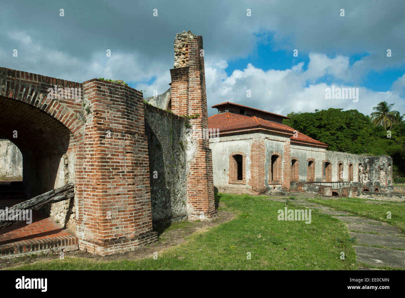 Dominikanische Republik, Südwesten, Boca de Nigua, Villa Maria, commune française Ruinen der alten Zuckerfabrik (Ingenio Boca de Nigua) Banque D'Images