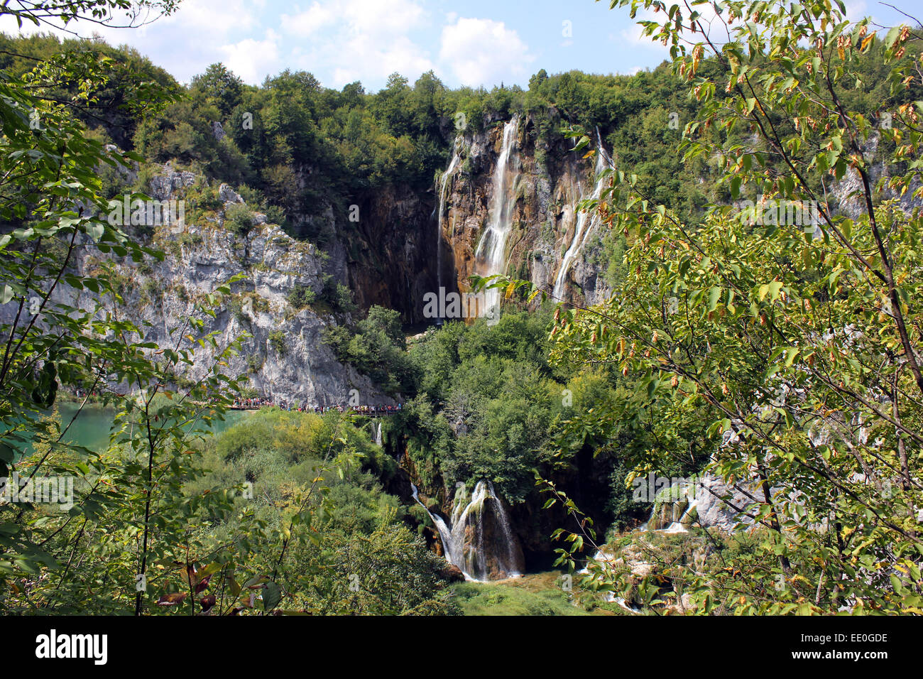 La Croatie Le parc national des Lacs de Plitvice Zoe Baker Banque D'Images