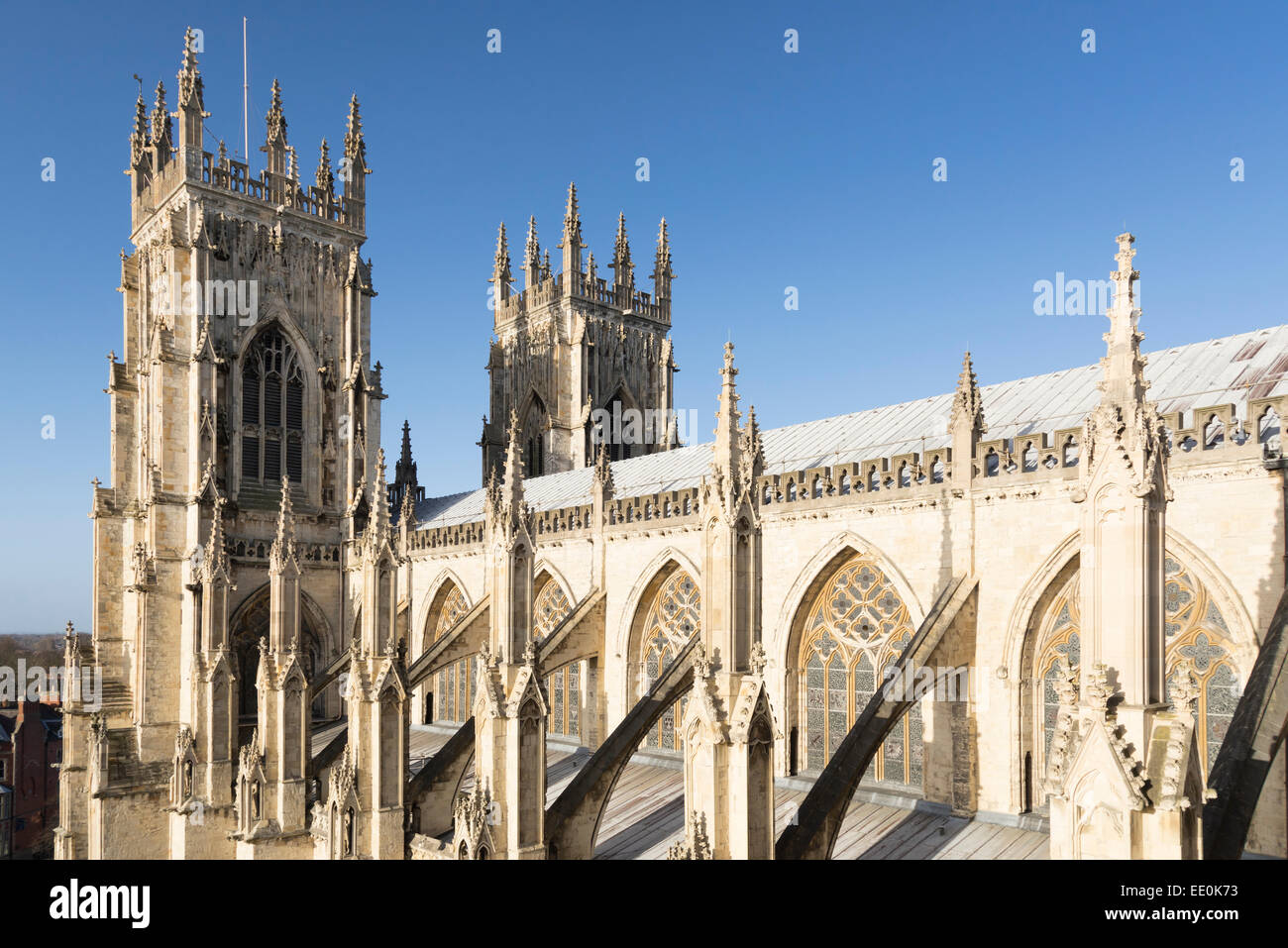 La cathédrale de York, North Yorkshire, Royaume-Uni Banque D'Images